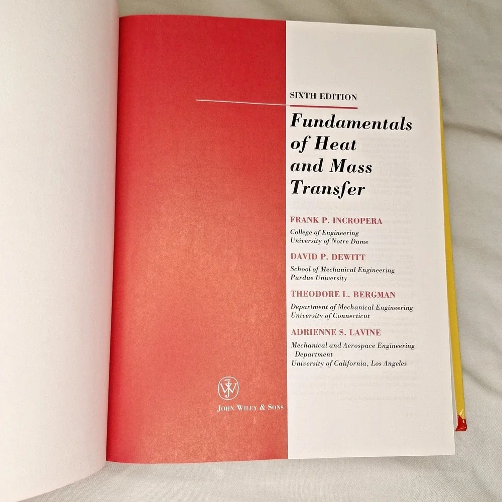 Fundamentals of Heat & Mass Transfer PLUS Free sealed IHT 3.0 & FEHT HC Text 6th